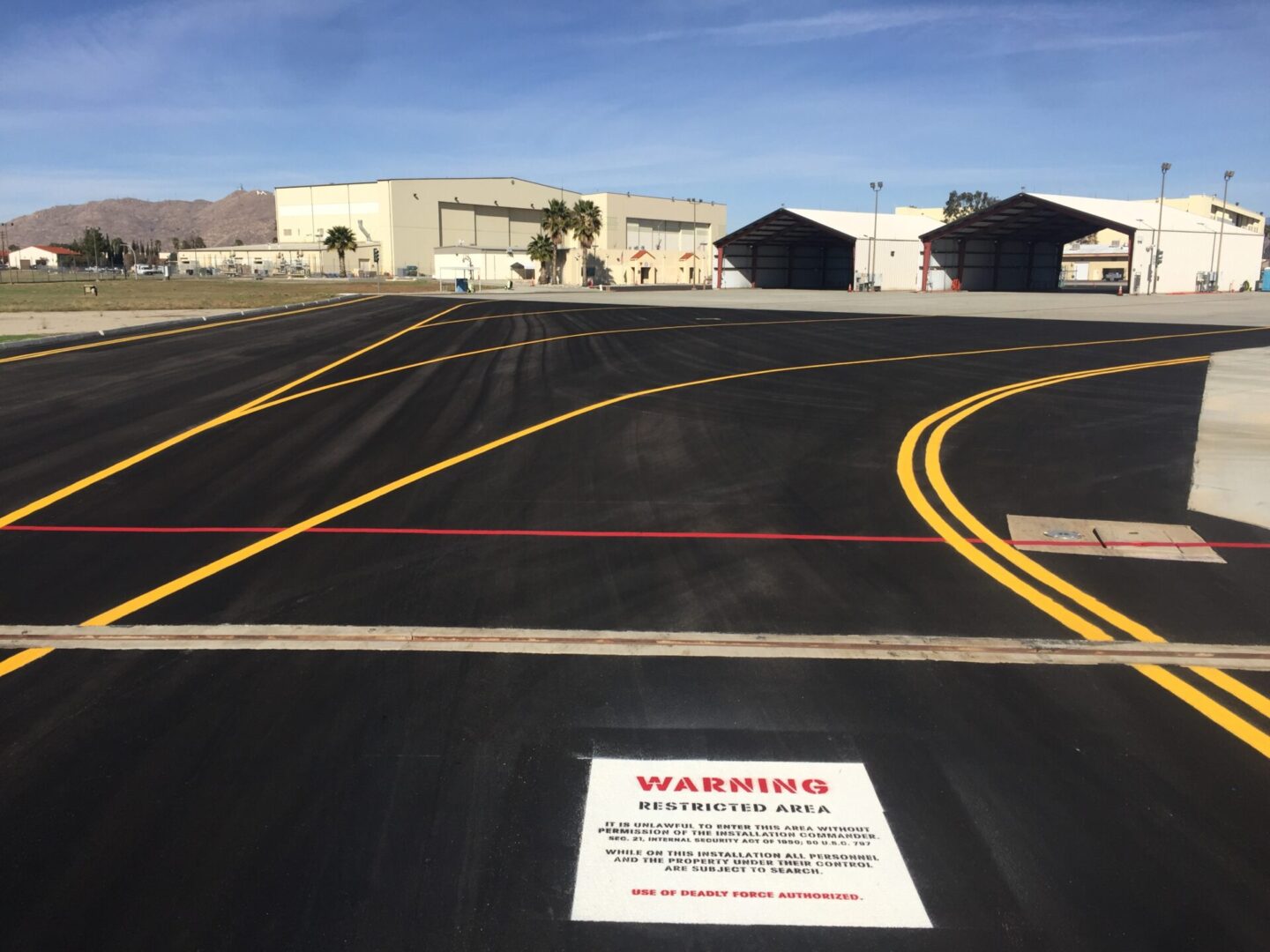 March Air Reserve Base ground markings